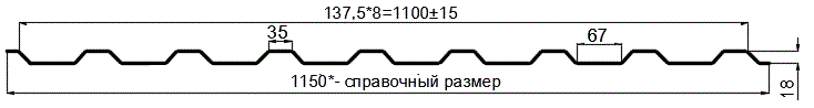 Фото: Профнастил оцинкованный МП20 х 1100 (ОЦ-01-БЦ-ОТ) в Подольске