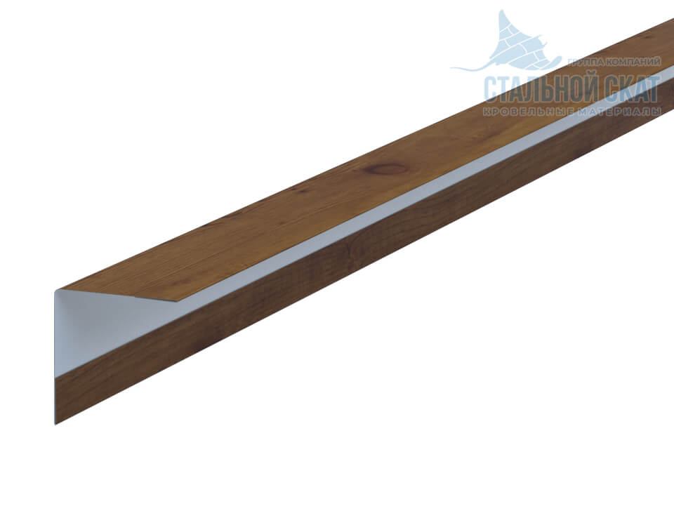 Фото: Планка угла наружного 30х30х3000 (ECOSTEEL_T-12-Дуб-0.45) в Подольске