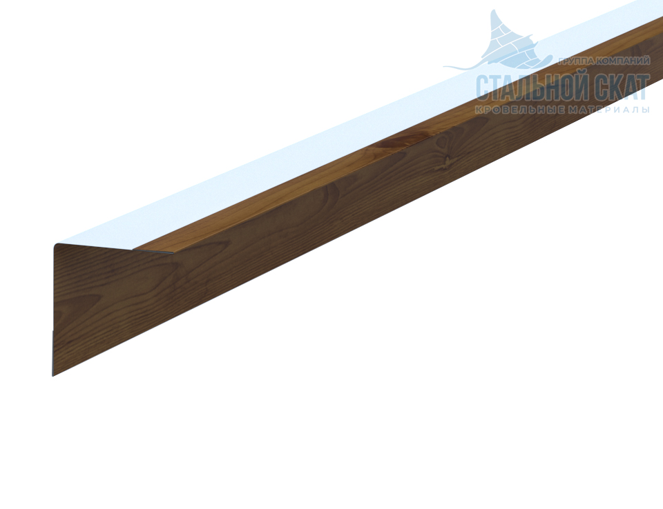 Фото: Планка угла внутреннего 30х30х3000 (ECOSTEEL_T-12-Дуб-0.45) в Подольске