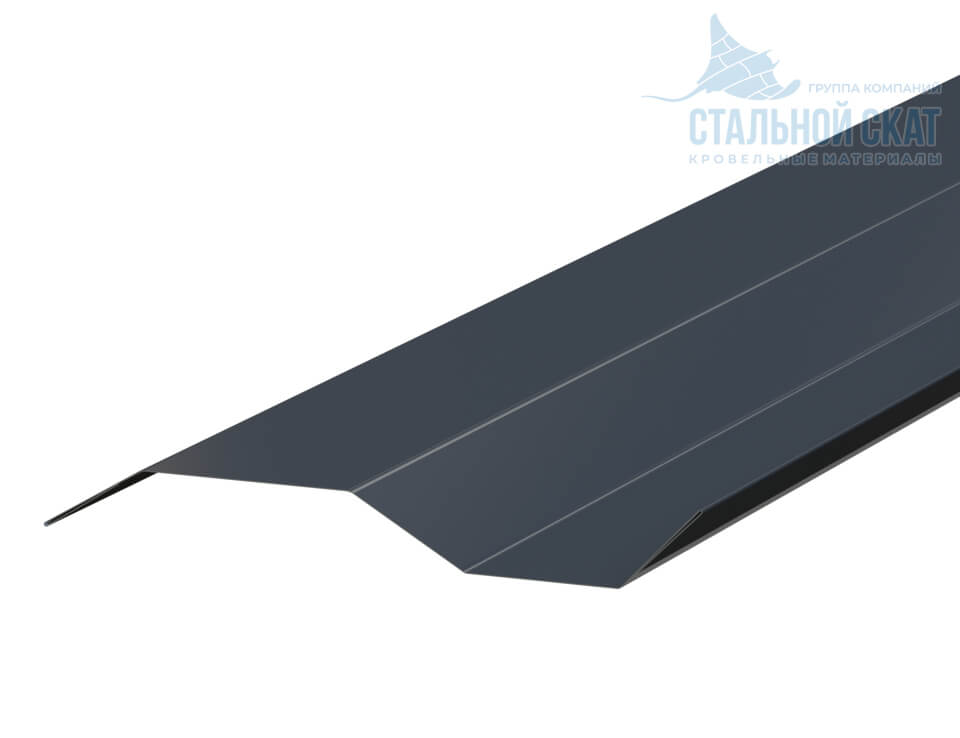 Планка примыкания в накладку 77х2000 NormanMP (ПЭ-01-7016-0.5)