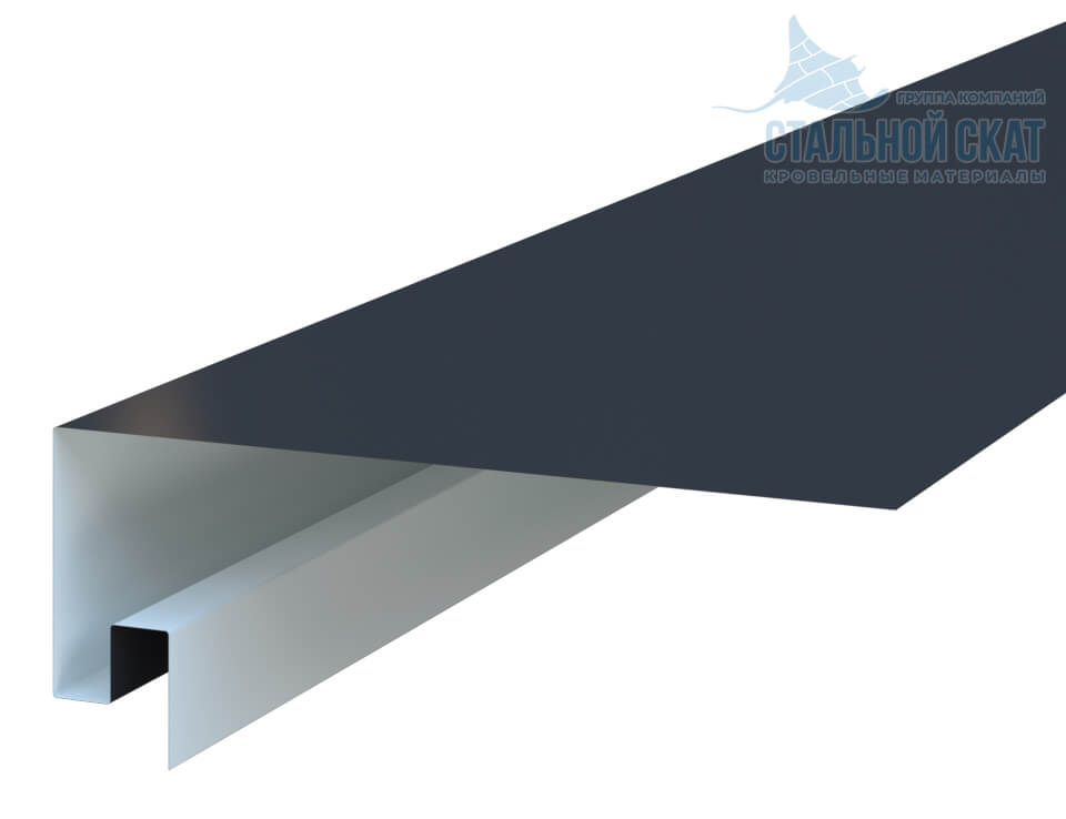 Планка откоса сложная 3D 245х75х2000 NormanMP (ПЭ-01-7024-0.5)