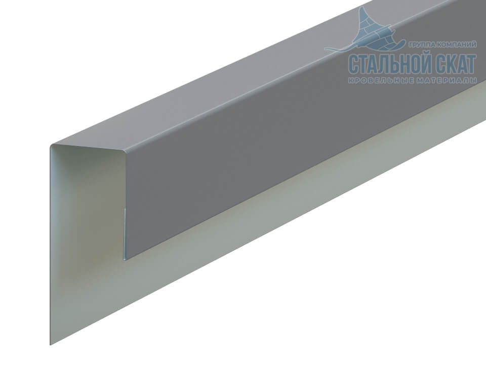 Планка J-профиль 24х18х2000 NormanMP (ПЭ-01-9006-0.5)
