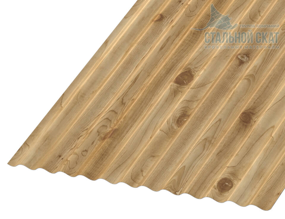 Профнастил МП18 х 1100 - B (ECOSTEEL-01-Сосна-0.5)