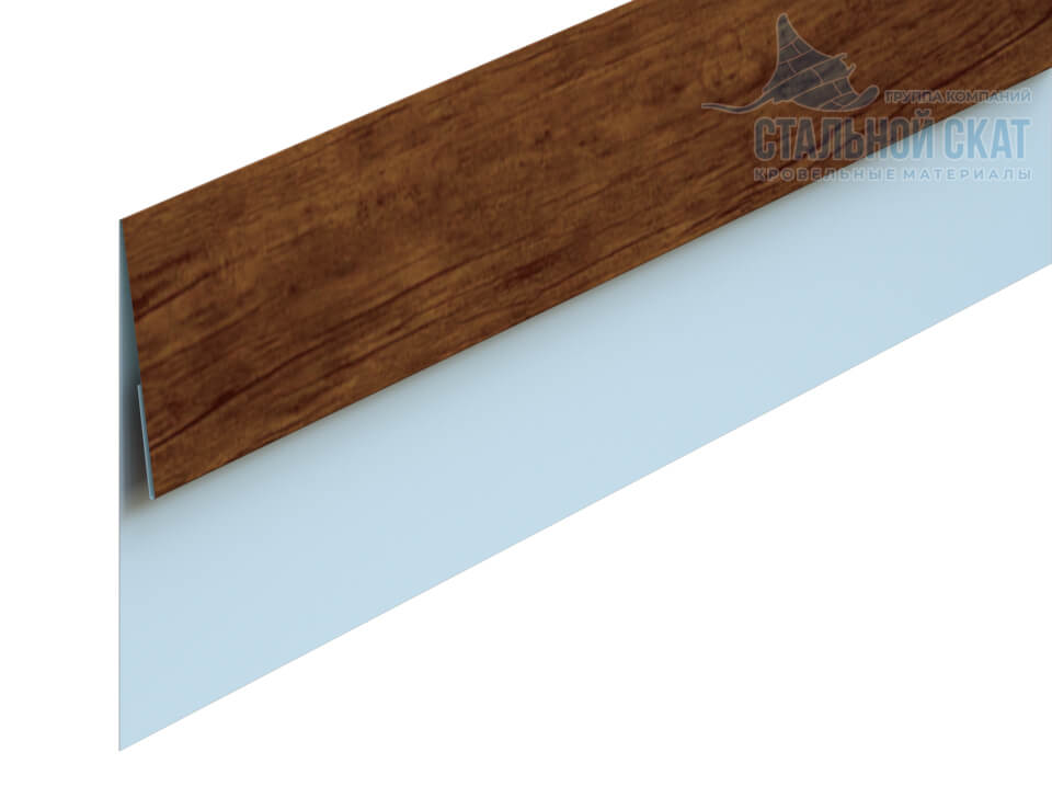 Планка финишная 48х25х2000 (ECOSTEEL-01-МореныйДуб-0.5)