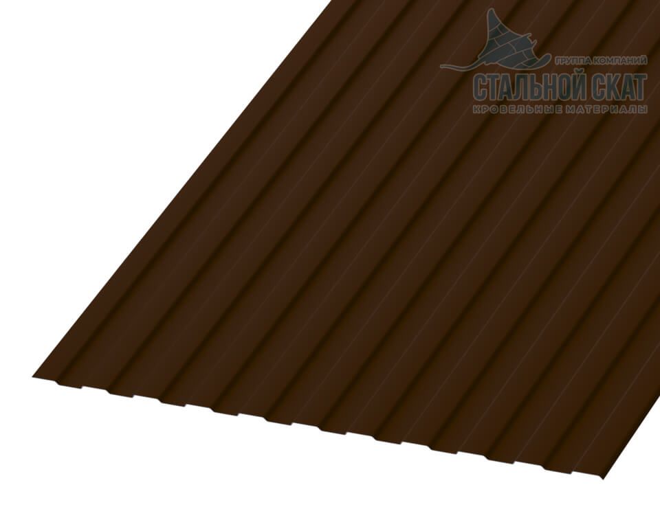 Профнастил С8 х 1150 - A Двусторонний (VikingMP_Д-01-8017-0.45)