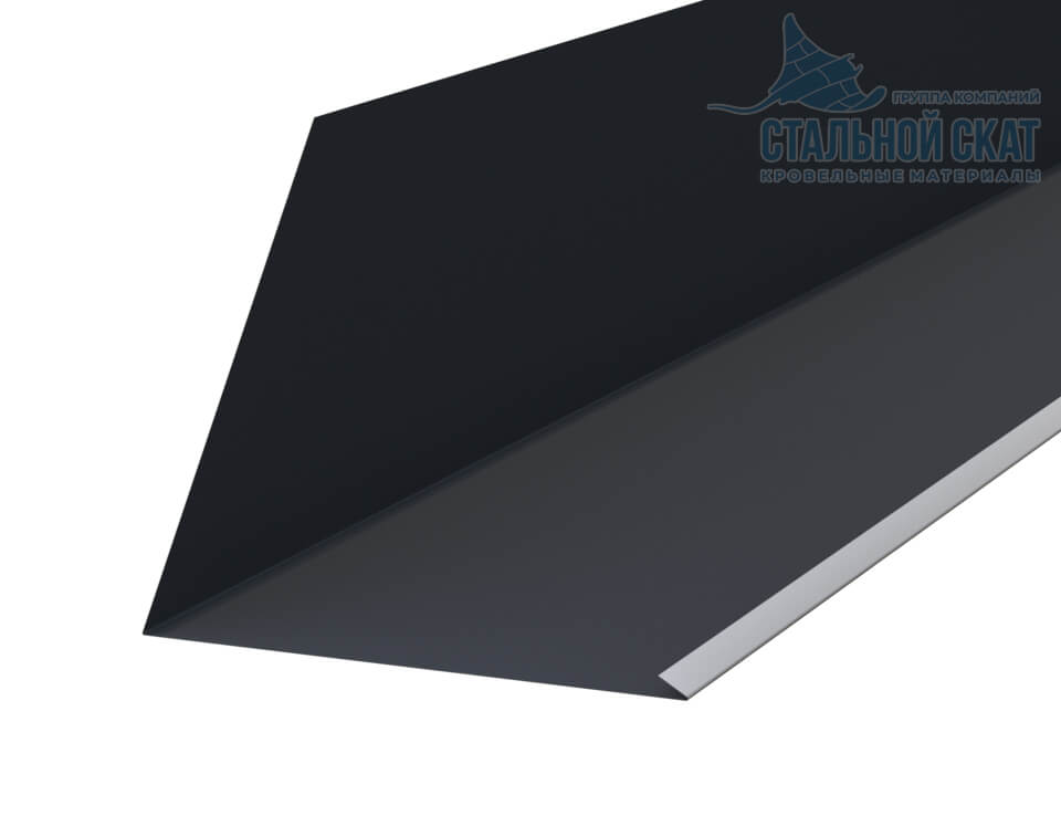 Планка примыкания верхняя к трубе FASTCLICK 250х240х2000 (VikingMP E-20-7016-0.5)