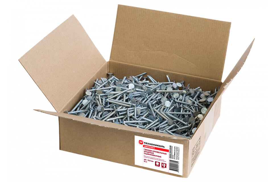 Гвозди удлиненные кровельные Shinglas 45х3,5мм (5кг)