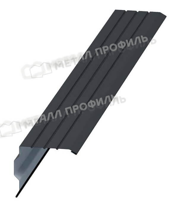 Планка торцевая 90х115х2000 (VALORI-20-Grey-0.5)