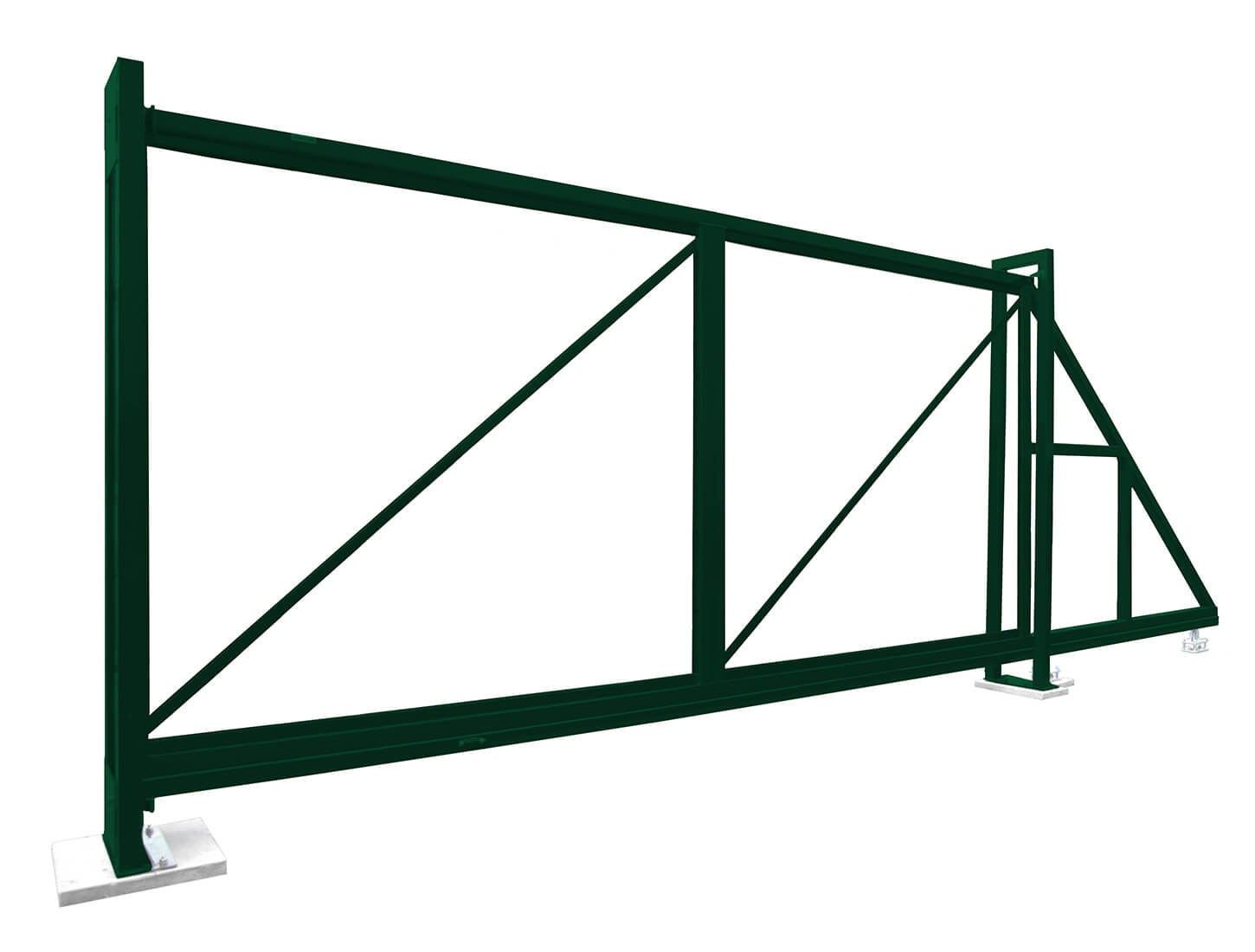 Ворота откатные Colority цинк 2,03x4,5 RAL 6005